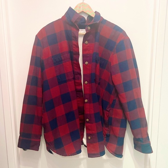 J. Crew Sherpa-Lined Flannel - Picture 1 of 2